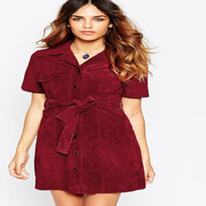 Suede dress