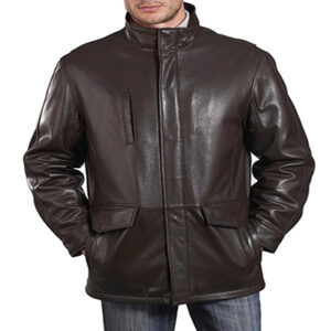 Leather coat